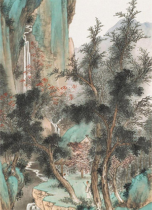祁崑 《一簇青山水几湾》