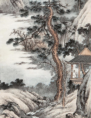 祁崑 《秋叶秋空叶落时》