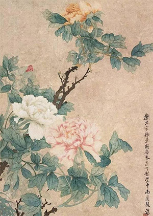 汤世澍 《国色春酣图》