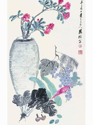 汤涤 《蔬果花卉》