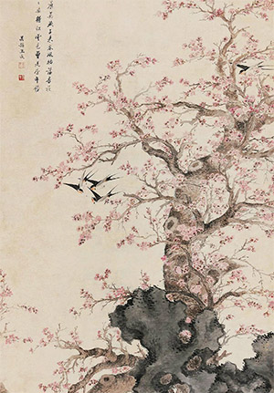 王武 《红杏飞燕图》
