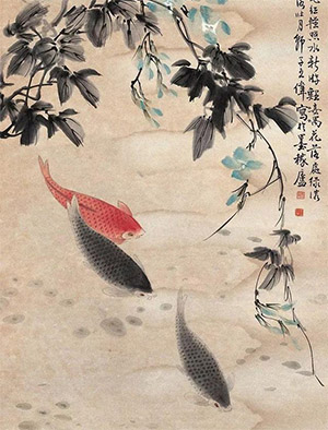 王师子 《湖滨春日美》