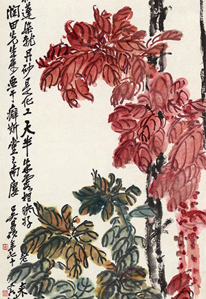 吴昌硕 《老少年》
