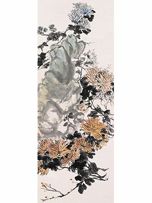 吴昌硕 《山中九秋花》