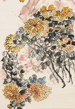 吴昌硕 《醉菊图》