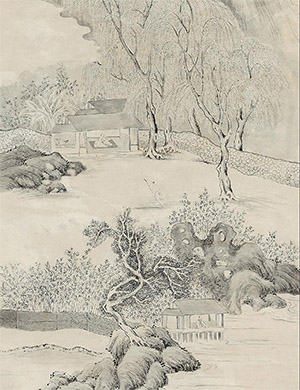 钱杜 《玉山草堂》