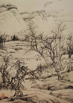 王建章 《仿宋元山水册》二十四帧