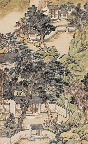 钱杜 《鸡笼山绿野堂》