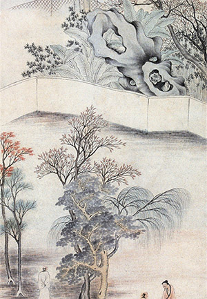 钱杜 《秋林月话》