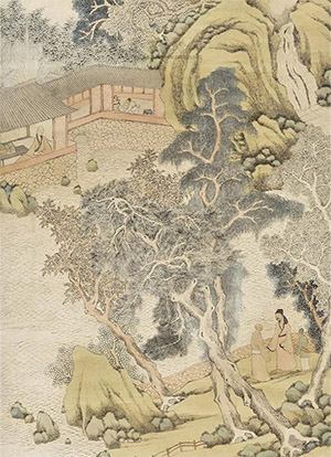 钱杜 《天池石壁》
