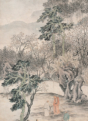钱杜 《山月欲上秋意生》