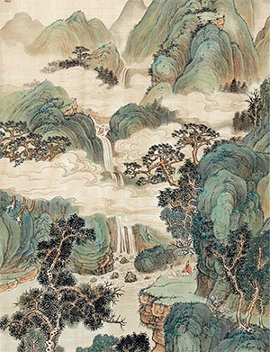 钱杜 《高岭清风》