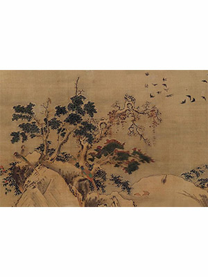 王渊 《秋山归鸦》长卷