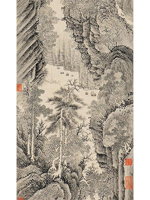 王绂 《万山积翠》