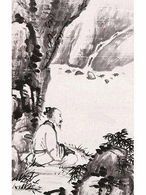 吴昌硕 《滨水鸣琴》