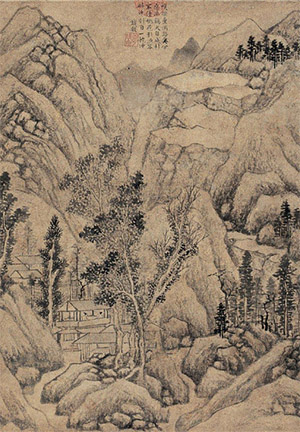 钱杜 《山中乾坤图》