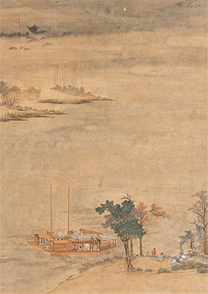 钱杜 《浔阳江头夜送客》