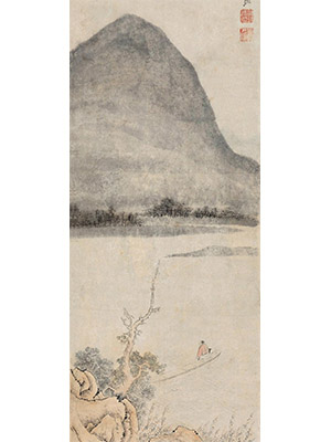 邵弥 《江干古树》
