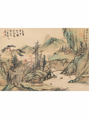 上睿 《云山松溪》