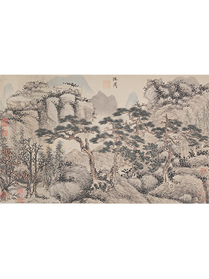 沈周 《四松图》