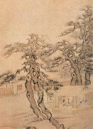 沈宗骞 《闲户著书图》