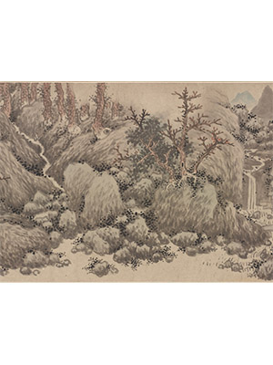 沈周 《蜀山秦树图》长卷