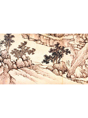 沈周 《水村山坞》长卷
