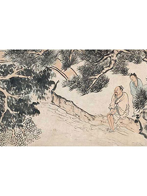 石涛 《松溪高士图》长卷