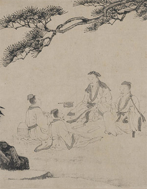 唐寅 《松下高士》卷