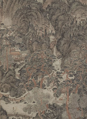沈周 《仿王蒙山水》