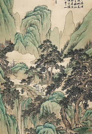 沈宗骞 《天台采药图》