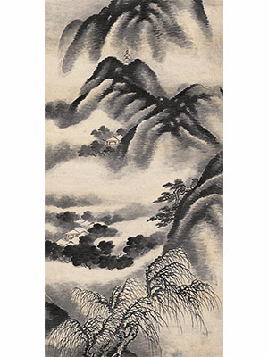 石涛 《雨山图》