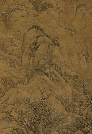 宋旭 《峨岭积雪》