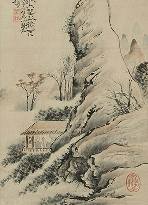 石涛 《经冬松不改》