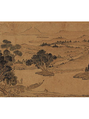 宋旭 《山庄春晓》长卷