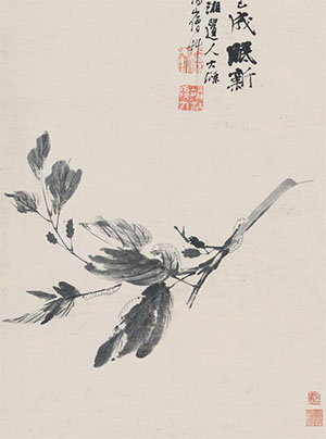 石涛 《蚕箔成眠》
