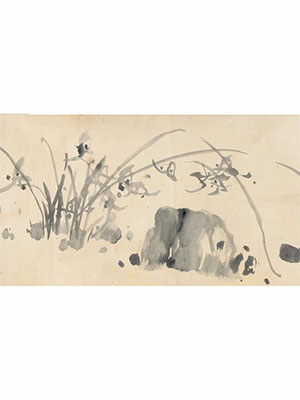 石涛  《墨兰图卷》