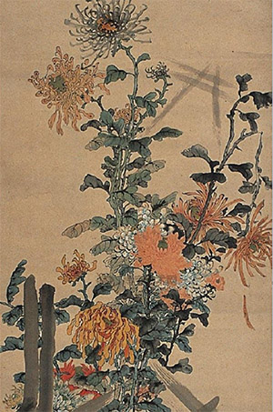 钱杜 《秋篱图》