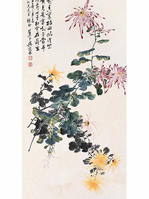 吴树本 《秋花香里醉西风》