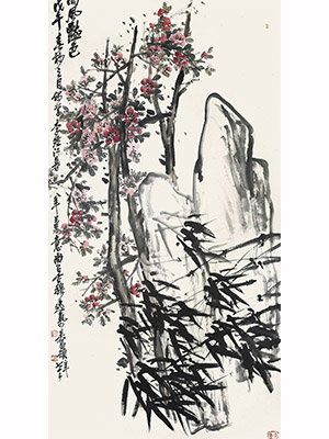 吴昌硕 《高风艳色》