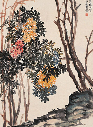 吴昌硕 《天竺子》