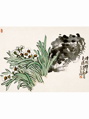 吴昌硕 《冷艳娟二玉》