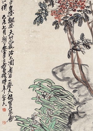 吴昌硕 《凌波仙子》