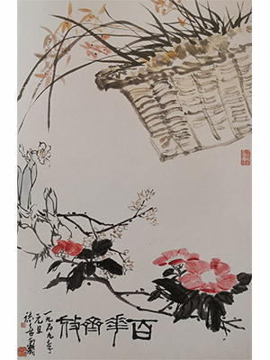 潘天寿 《百花齐放》