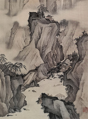 陈少梅 《春游载酒》