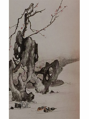 陈少梅 《梅山眷侣》