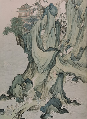 陈少梅 《群仙祝寿》