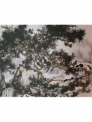 潘天寿 《雨霁图》卷
