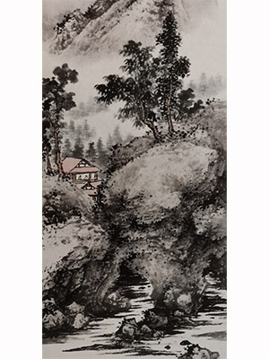 陈少梅 《碧山深处》
