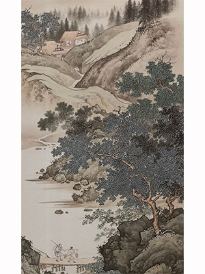 陈少梅 《深山茆屋》